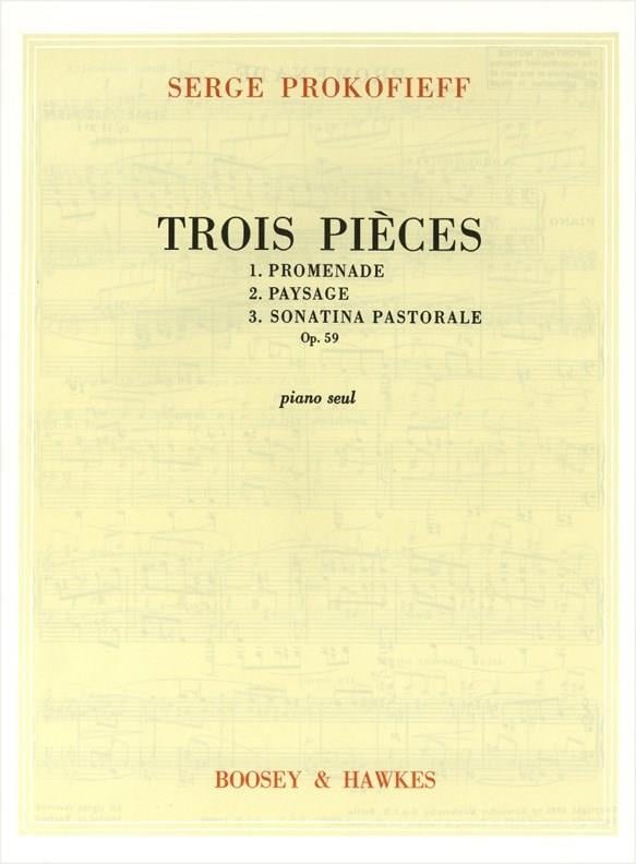 Trois Pieces Op 59 Piano Solo